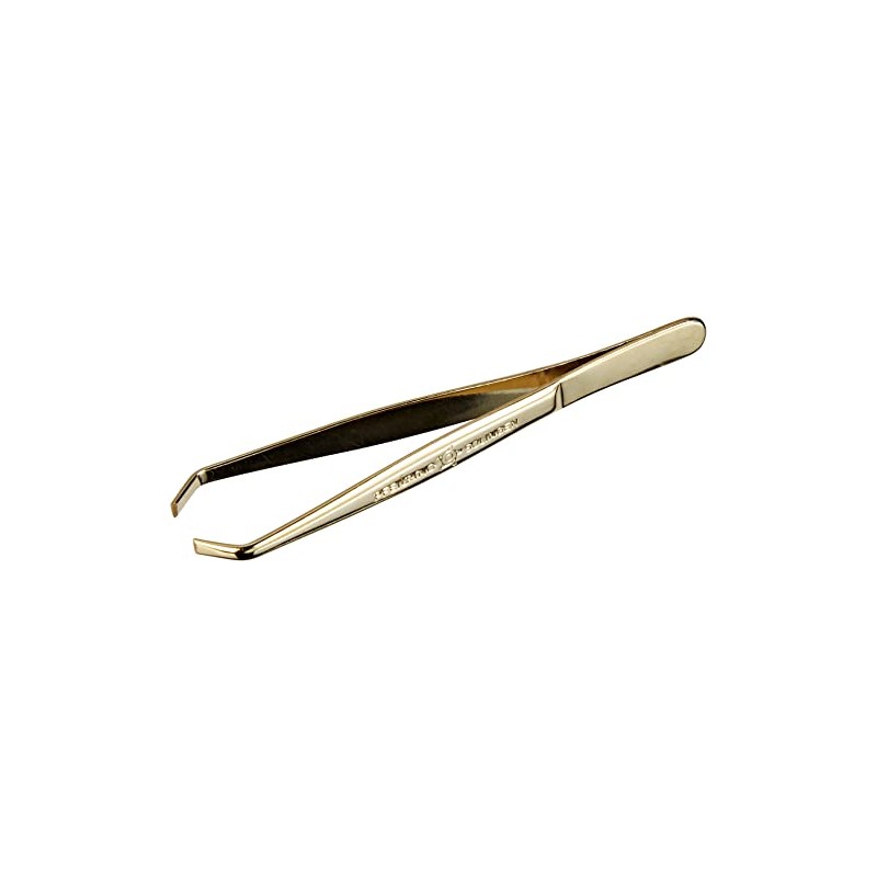 Pfeilring Tweezers Gold-Plated Cranked 9 cm Pack of 1