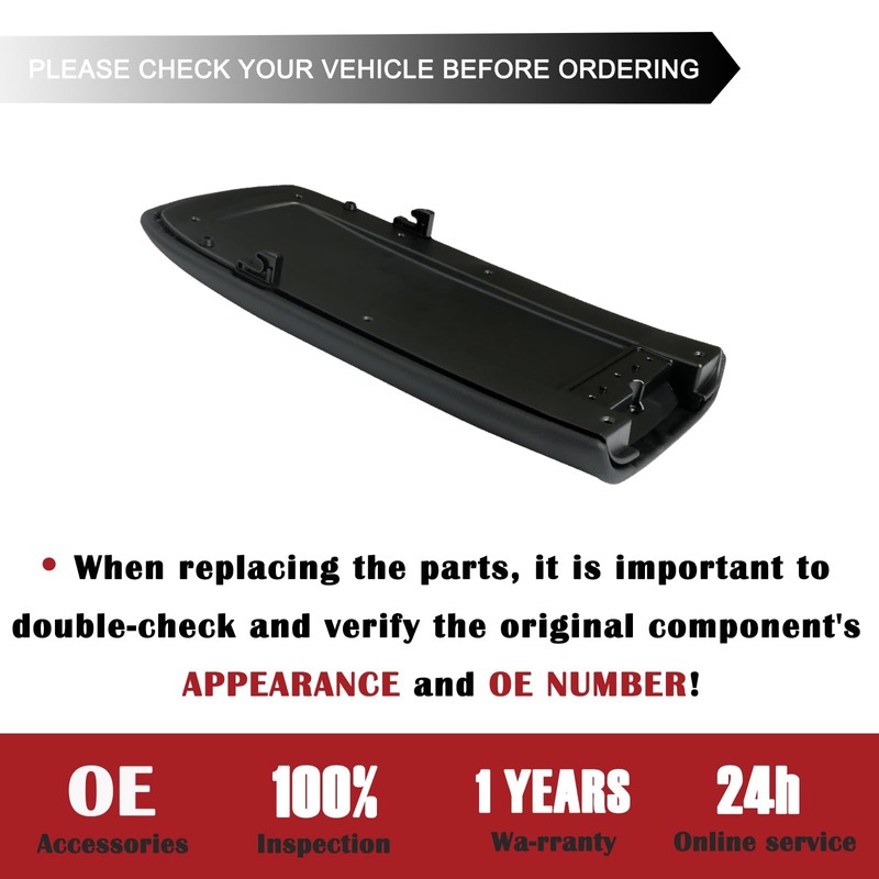 Upgrade Black Center Console Armrest Leather Lid Cover, Compatible with