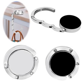 Collazoey 2 x Table Handbag Holder Hook Foldable Non-Slip Bag Hook Holder for Handbags in the Desk, Restaurant, Bar, Hanger up to 5 kg