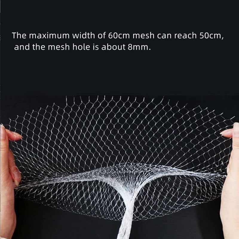 BRYHZKCM 100 pieces nylon mesh net bags reusable mesh bags,