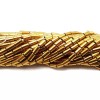 Gold Plated Hematite Smooth Round Tube Beads 3x5mm 15.5" Strand