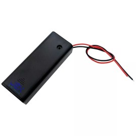 Jex Electronics Single/1X AA DIY Battery Holder Case Box 3V With Power Switch & Bare Wire Ends