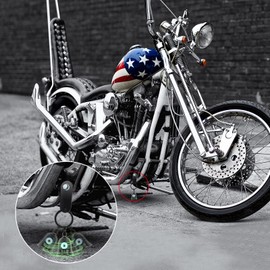 MidSmile Motorcycle Bell: Gremlin Bells for Motorcycles | Viking Warship Motorcycle Bells for Bikers, Evil Eye, Keychain, Lucky Gifts, Black, S, black