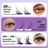 Lash Clusters With Bottom Lashes 40/50D C/D Curl 12-18mm Multi-types