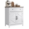 ChooChoo Kitchen Storage Cabinet, Coffee Bar Cabinet, Buffet Sideboard Cabinet
