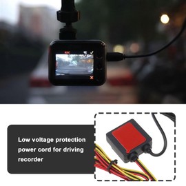 ECSiNG 1 Set Dash Cam Hardwire Kit Driving Recorder Power Cord Low Voltage Protection Power Cord for Dashcam GPS Power Supply Radar Detectors