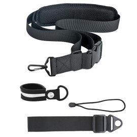 Long Trimmer Strap, Shoulder Strap for Grass Trimmer with Sturdy and Non-Slip Shaft Clamp Design, Weed Eater Strap, Shoulder Strap for Leaf Blower Hedge Trimmer