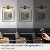 JOOSENLUX Modern Wall Lights Battery Operated Black Wireless Picture Lights
