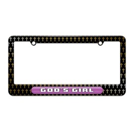 GRAPHICS & MORE God's Girl - Religious License Plate Tag Frame - Christian Cross Design