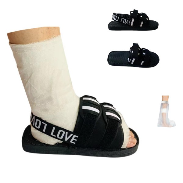 KUMUROETA Plaster Fracture Shoes,Shoes for Plaster Casts,Suitable for Foot Injuries,Bone