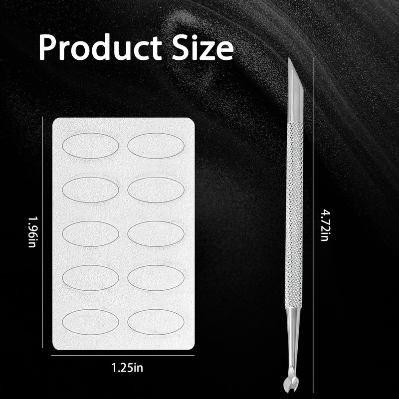 Stainless Steel Cuticle Pusher Tool,Cuticle Trimmer for Manicure Pedicure