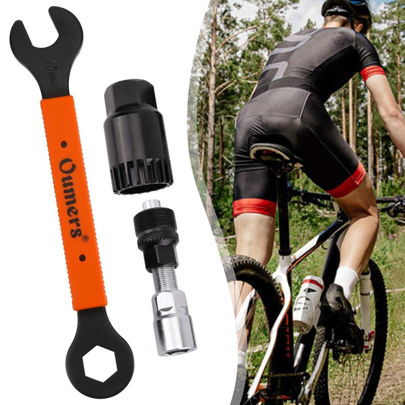 Oumers Bike Crank Puller Tool Set, Bike Crank Extractor Bike