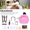 Dollhouse Backpack Set High Simulation Innovative Miniature Learning DIY School