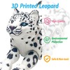 3D Printed Animals – 8in Snow Leopard Flexible Articulated 3D