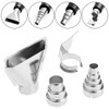 Hot Air Gun Nozzles, Heat Resistant Stainless Steel Reflective Nozzle