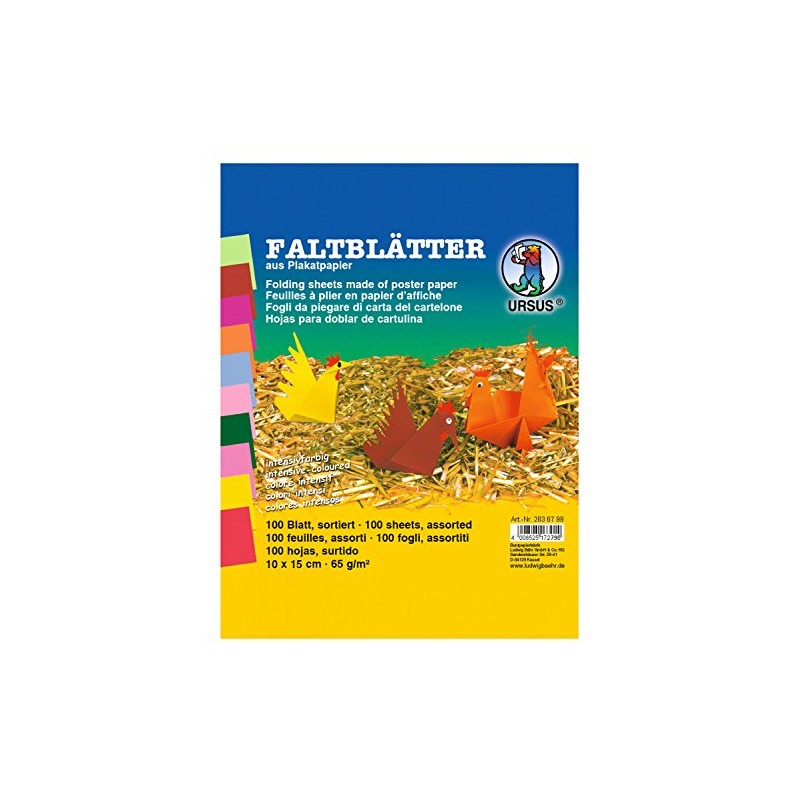 Ursus 23856801 Intensive Colour in 10 Assorted Colours