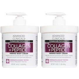 Advanced Clinicals Loción Corporal E Hidratante Facial Con Péptidos De Colágeno Loción De Colágeno Con Péptidos Para Mujeres Y Hombres Que Ayuda A... 
