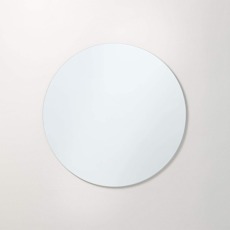 Better Bevel 24" x 24" Frameless Round Mirror | Polished