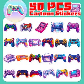 Game Stickers 50 Pack Laptop Stickers,Vinyl Waterproof Stickers for Water Bottles Skateboard Scrapbook Bike Computer,Phone,-Graffiti Stickers Pack for Teens Girls Kids Adults(Game)