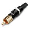 Hicon HI-CM03-NTL RCA Connectors Set of 2 / Red RCA