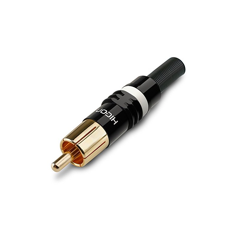 Hicon HI-CM03-NTL RCA Connectors Set of 2 / Red RCA