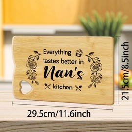 Mothers Day Gifts for Nan Cutting Board Nanny Gifts Nanny Mothers Day Gifts Mothers Day Gifts for Grandma Gifts Nana Gifts Mothers Day Gifts for Nanny Grandma Mothers Day Gift Nan Gifts Nanna Gifts