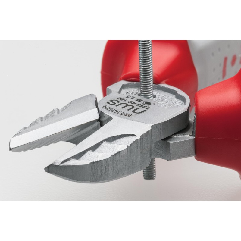 Nws 134-49-VDE-160-SB Number 134-49 VDE Side Cutter, Red/Yellow, 160 mm
