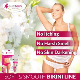 everteen Bikini Line Hair Remover Creme - Natural for Women (100g)