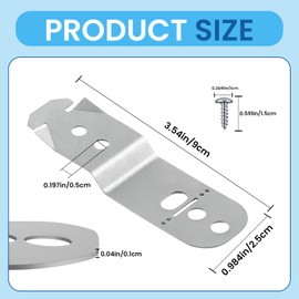 XwaYexa 619985 Dishwasher Mounting Bracket Fit for Bosch Dishwashers, Anti-Tip Clips Bracket Kit Replaces AP4538351, 00605007, 00628371, 2-Pack