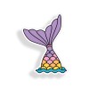 Real Sticky Purple Mermaid Tail Sticker Laptop Tablet Beach Car