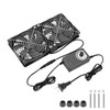 Dual 120mm High CFM Computer Fans with AC Plug, AC