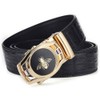 RTGGSEL Men's Animal Gold Bee 40mm Adjustable Ratchet Belt Buckle