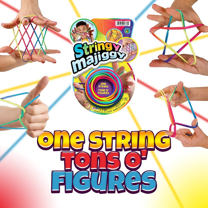 JA-RU Stringy Majiggy Cats Cradle - Chinese String Toys (2