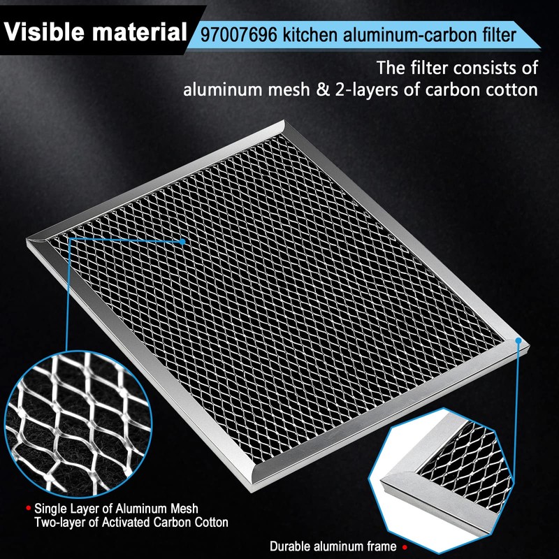 97007696 Charcoal Filter Replacement for Range Hood 41F Grease Filter