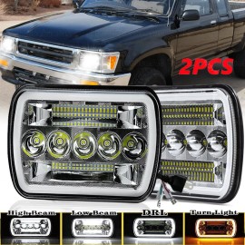 Unbranded 5x7" 7x6" For Toyota Pickup 1982-1995 Truck 4Runner LED Headlight Hi-Lo Beam DRL