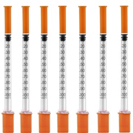 10 Pack 1ml/cc Syringes 29G 1/2 inch(12.7mm) Industrial Scientific Lab Supplies, Individually Sealed Package