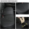 GIANT PANDA PU Leather Rear Seat Cover Protector, Anti-Slip Adjustable