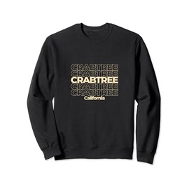 Vintage Crabtree, California Repeating Text Sweatshirt