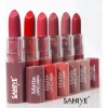 Set De 6 Lapices Labiales Efecto Mate Cobertura Impecable