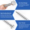 Zonon 100 Pcs 1/4" x 2" Hex Head Lag Screws