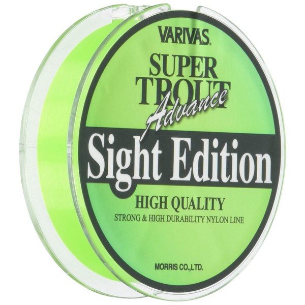 Varivas Nylon Line, Barivas Super Trout Advanced Sight Edition, 328.4 ft (100 m), No. 1, 4 lb, Lightning Green