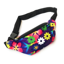 Animal Floral Print Fanny Pack Fanny Pack Travel Bag Festival Bag Flower Power One Size Fanny Pack Waist Bag, Flower Power, Bum Bag Waist Bag