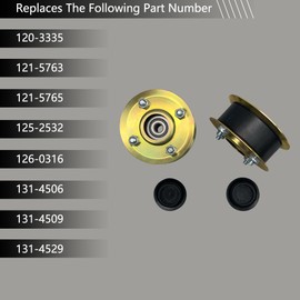 131-4529 Pack of 2 Pulley Kit Compatible with Toro 30" Timemaster Turfmaster Lawn Mower Replace 131-4506 131-4509 121-5763 125-2532 126-0316 Fit for 20199 20200 21199 21200 20975 20976 20977 Mower