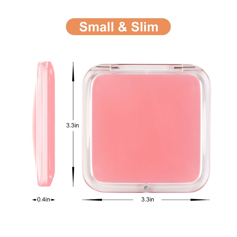 SANTOO Compact 10X Magnifying Makeup Mirror for Travel, Small Pocket