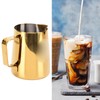 380ML Coffee Pitcher Cup Bright Gold Stainless Steel Coffee Milk