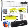 Professional Volleyball Net Set for Backyard Beach,Outdoor Height Adjustable Volleyball