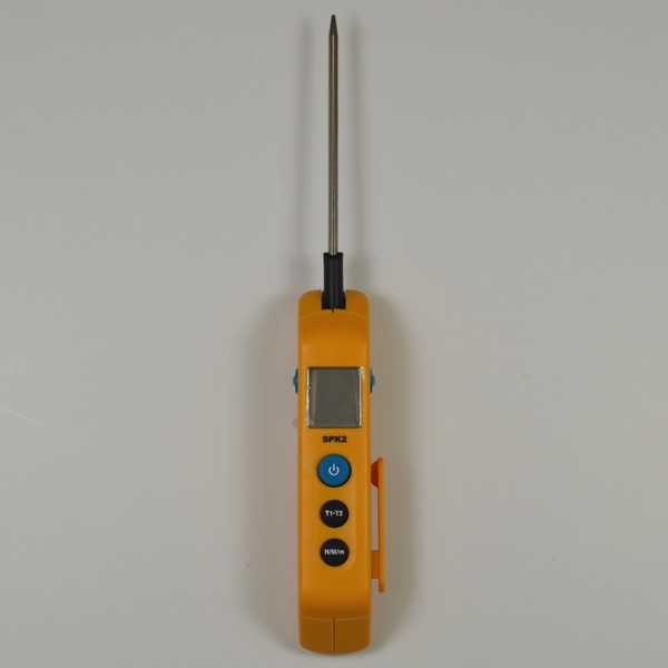 Fieldpiece SPK2 Folding Pocket in-Duct Thermometer with MAX/MIN Hold and Stainless Steel Probe
