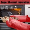Oven Mitts with Heat-Resistant Hot Pads and Five Silicone Spatulas
