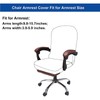 XIEHUZA 2 Pair Office Chair Armrest Covers, Office Removable Arm