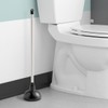 Glownary Toilet Plunger, 24 Inch Handle, PVC and Rubber Construction,